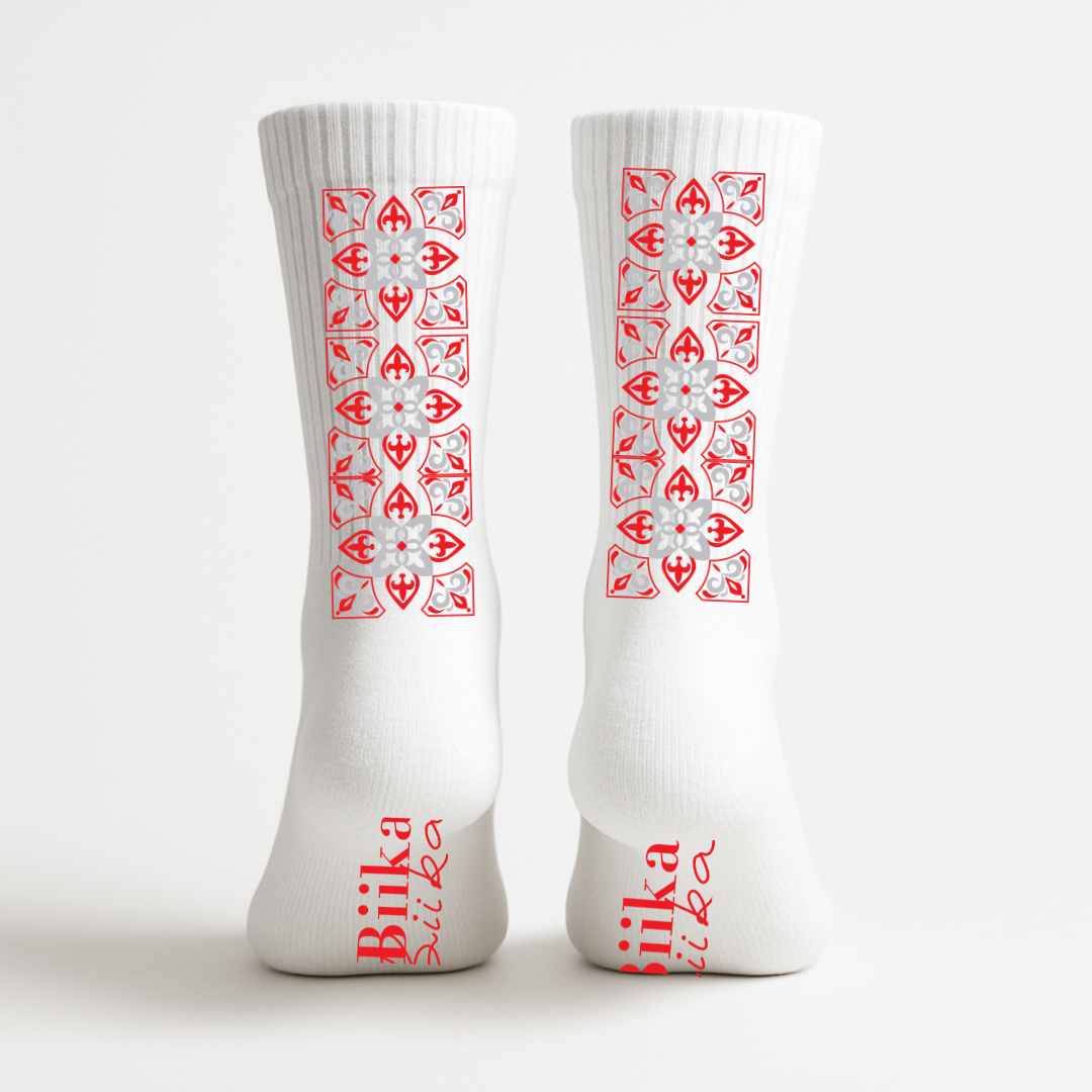 Biika Crew Socks - Rot (1er Pack)