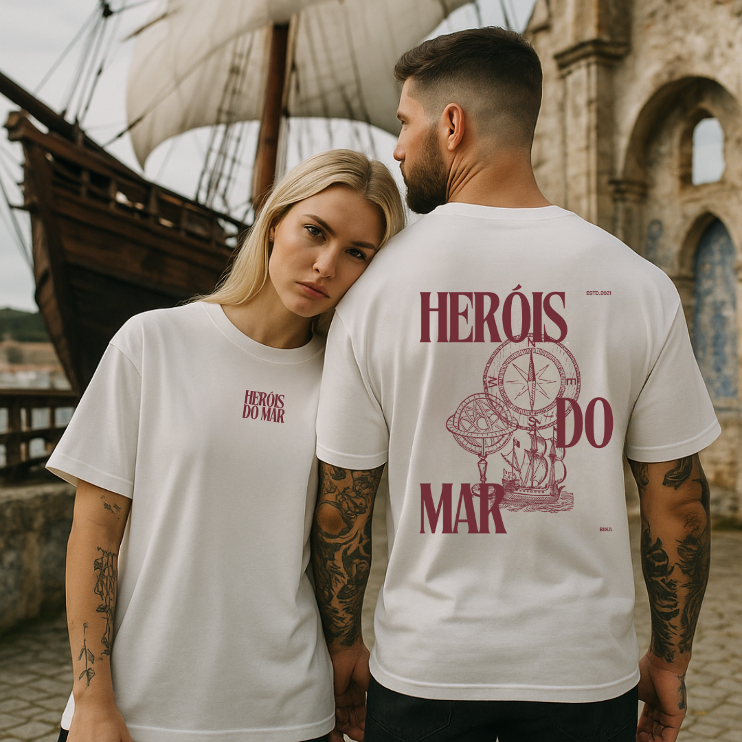 Biika Oversized T-Shirt "Heróis do Mar" – Eine Hommage an Portugals Seefahrer