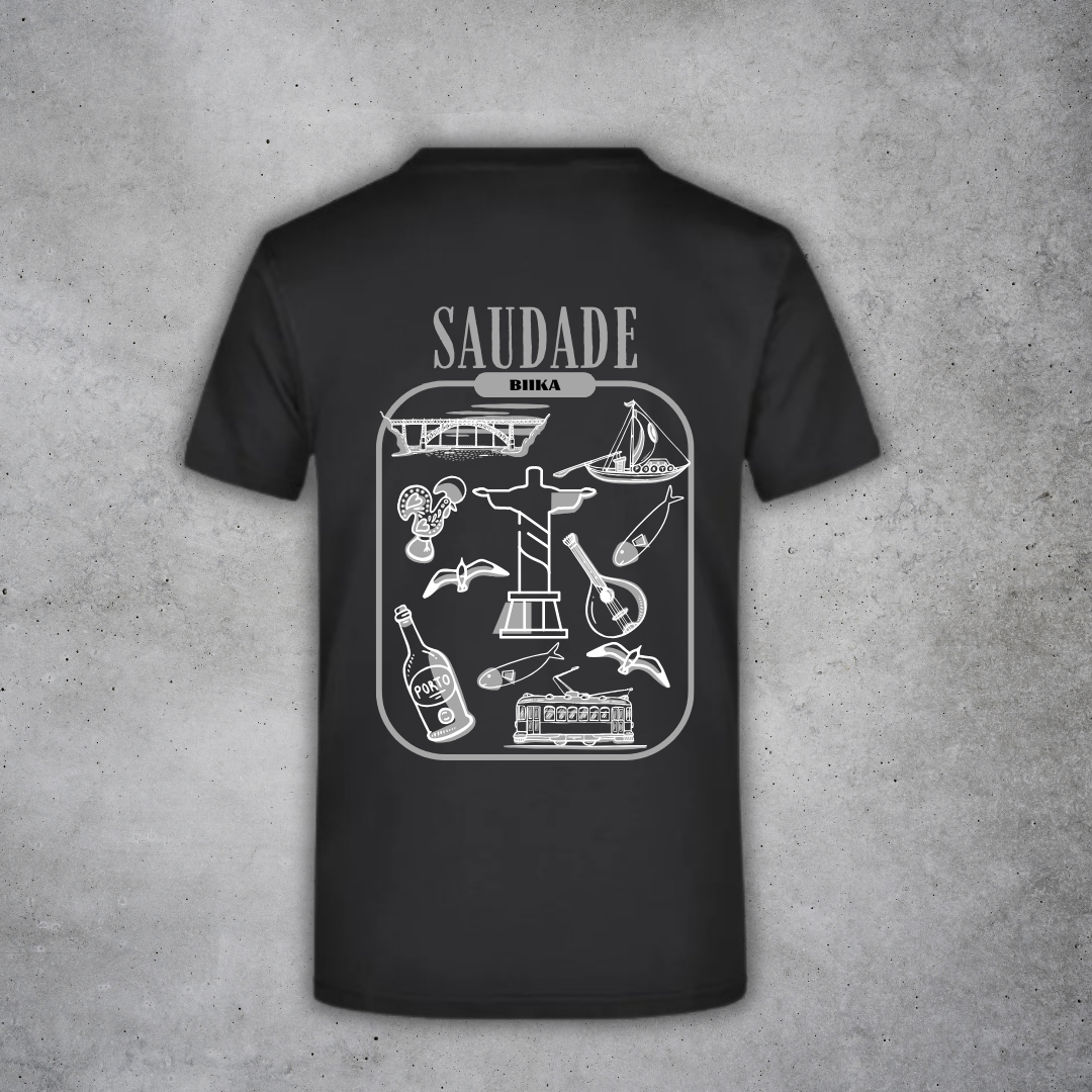 T-Shirt Saudade Black Unisex