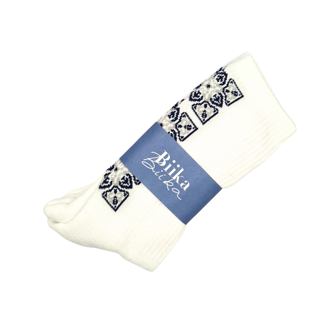 Biika Crew Socks - Blau (1er Pack)