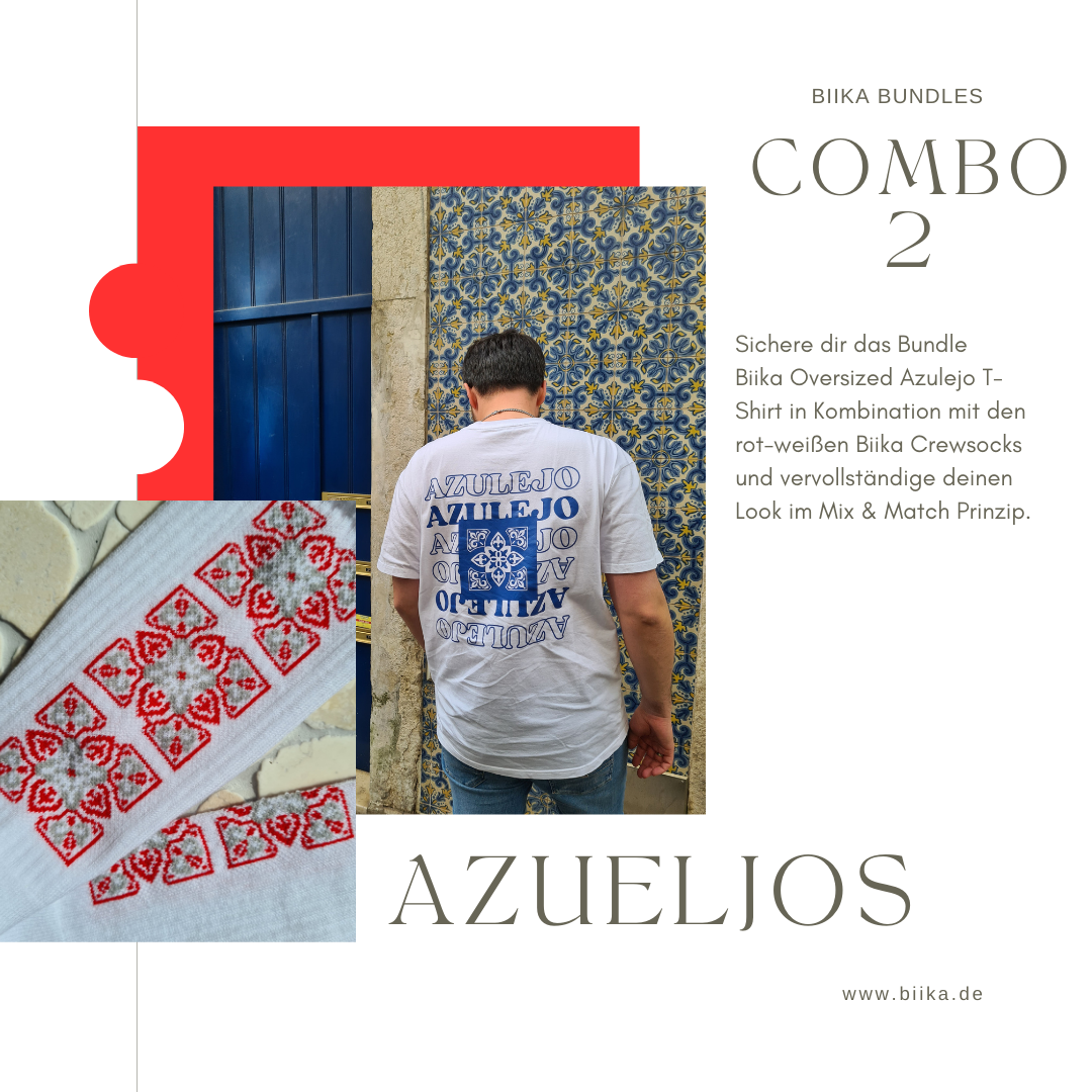 Bundle 2 - Azulejo T-Shirt & Crewsocks (Rot)