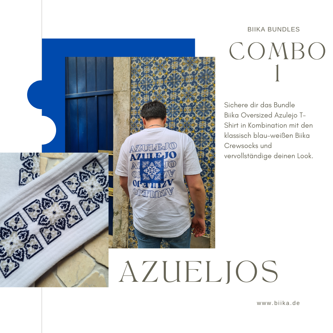 Bundle 1 - Azulejo T-Shirt & Crewsocks (Blau)