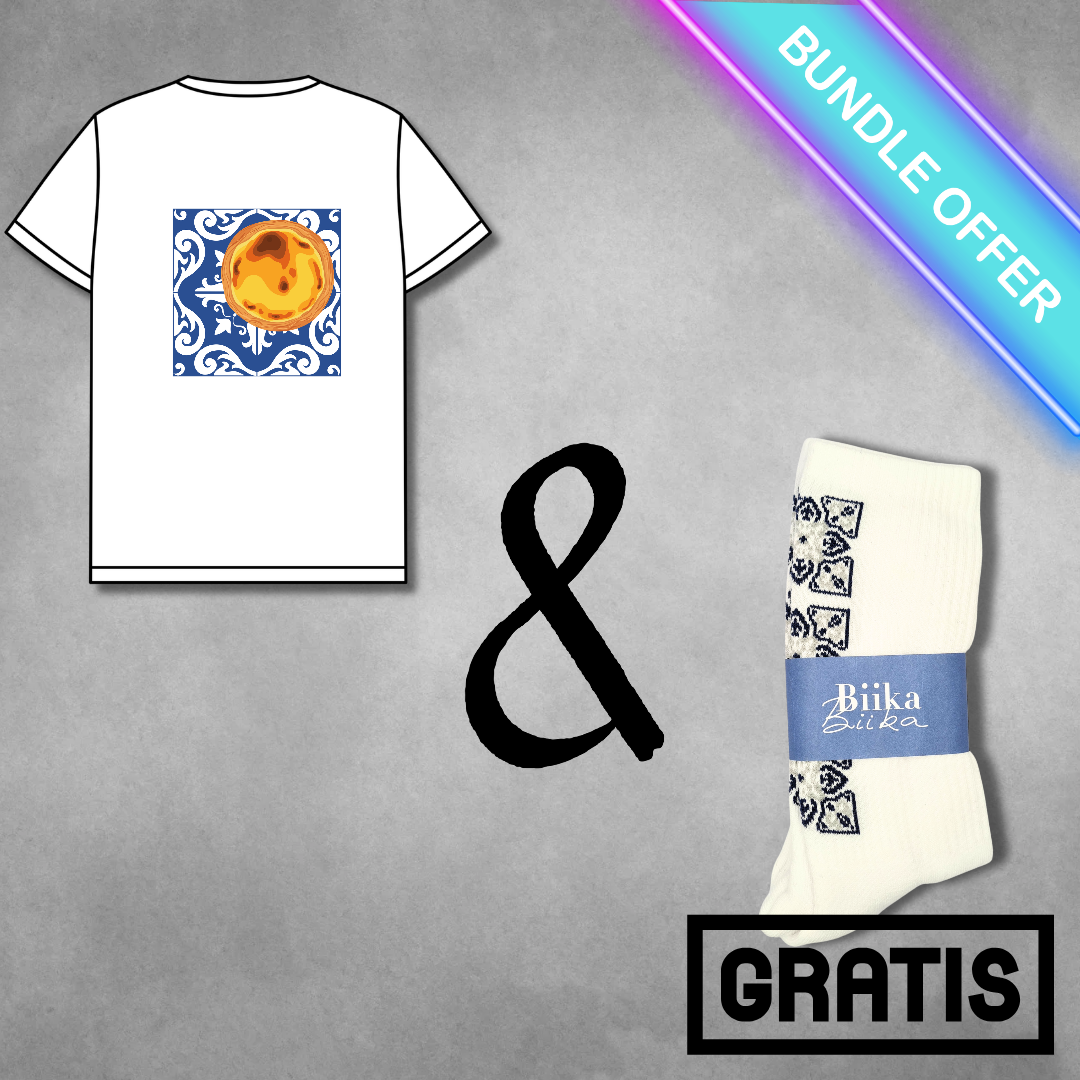 Angebot 5 -  Pastel de Nata T-Shirt & Crewsocks (Blau)