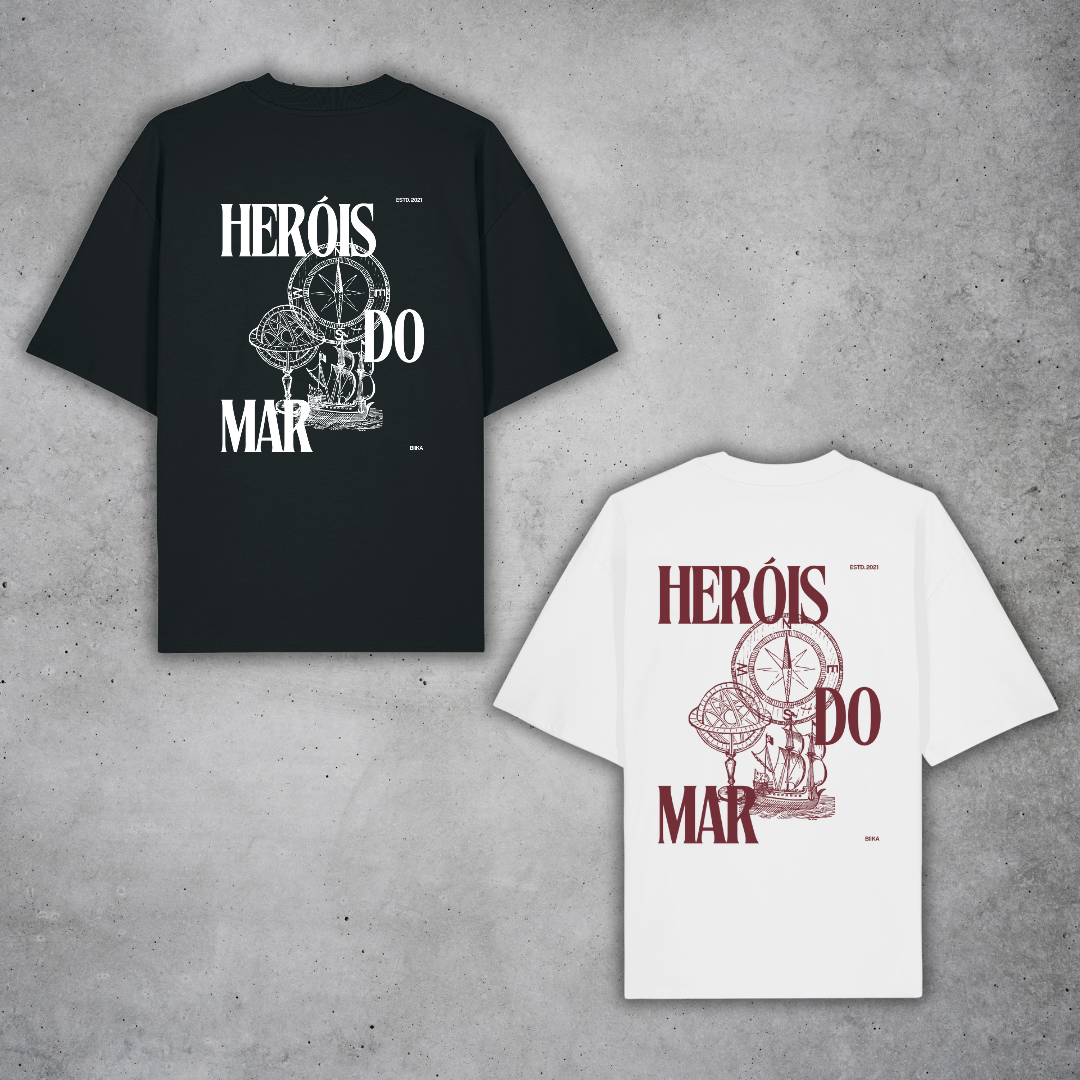 Biika Oversized T-Shirt "Heróis do Mar" – Eine Hommage an Portugals Seefahrer