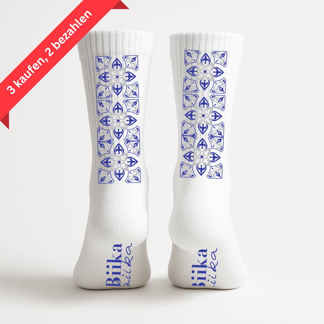 Biika Crew Socks - Blau (1er Pack)