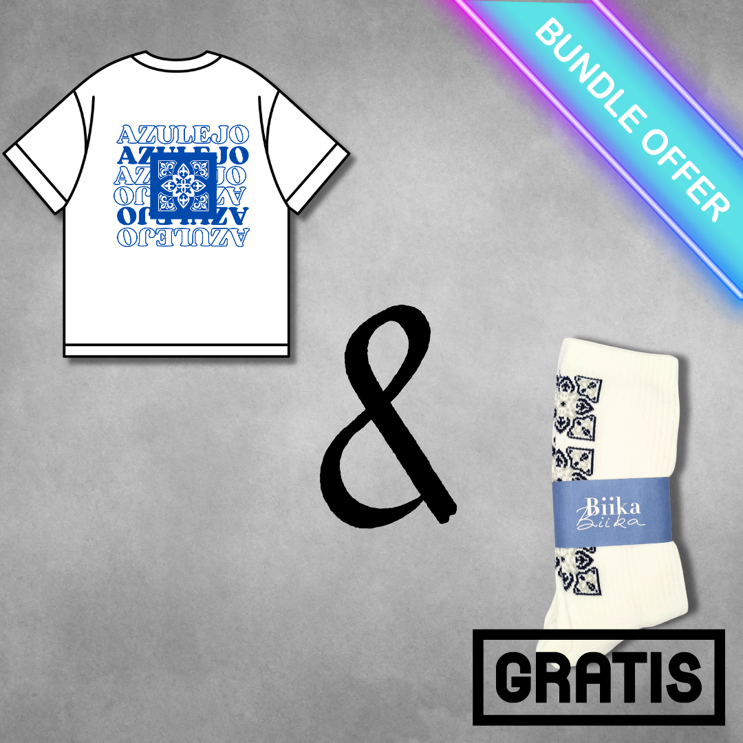 Bundle 1 - Azulejo T-Shirt & Crewsocks (Blau)